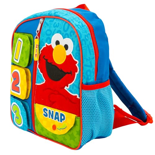 Image of AI ACCESSORY INNOVATIONS Sesame Street Fun Interactive Backpack Mini Backpack For Kids, Boys & Girls Learning Pre School School Bag, 12 inch