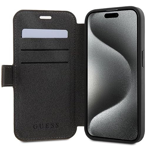 Coque pour iPhone 15 Pro Guess Book 4G GUBKP15L4GMGBR - vue 6