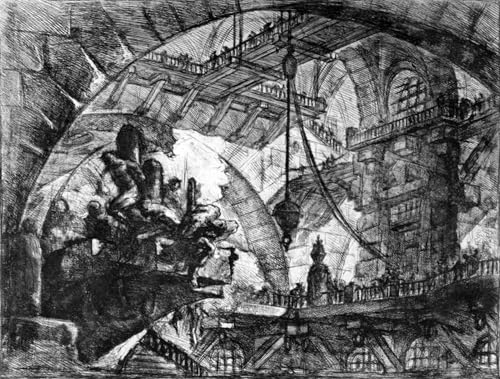 Affiche Battista Piranesi carceri d'invenzione tableau salon 60x90