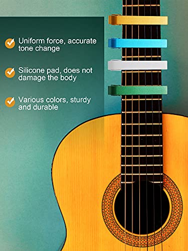 image for Yeshone 8 Pcs Guitar Clamp Capo Aluminum Metal Universal Electric Capo