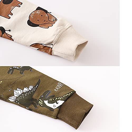 Image of Toddler Boys Crewneck Sweatshirt, Cotton Long-Sleeve Pullover Cartoon Print