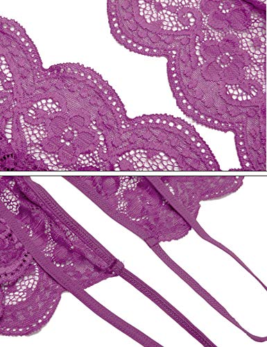 Image of Ababoon Women One Piece Lingerie Lace Sexy Baby Dolls Teddy Sleepwear