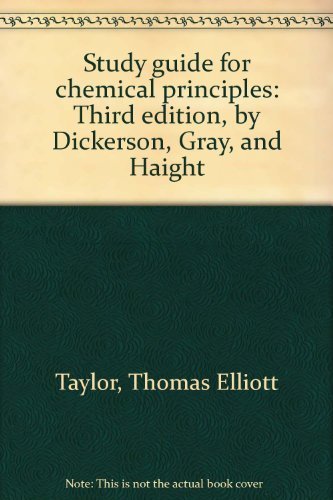 Study guide for chemical principles: Third edit... 0805323996 Book Cover