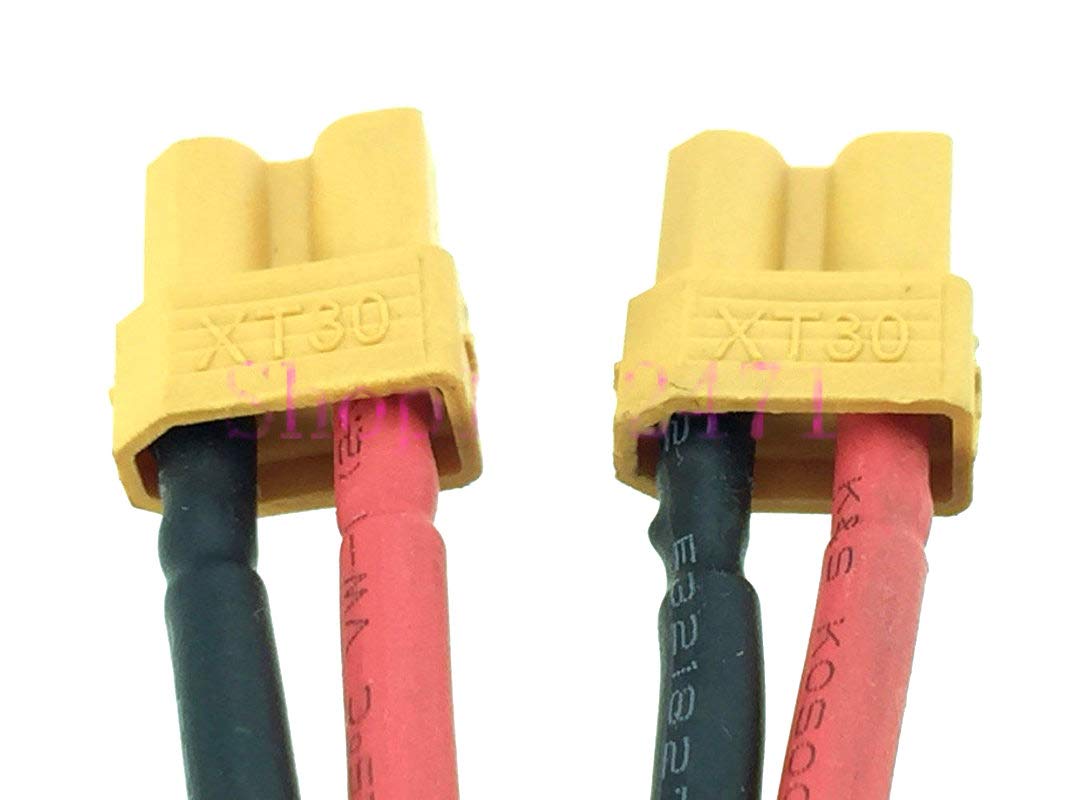 1pce XT30 / XT-30 Male to 2X XT30 Female Parallel 18AWG 10CM Battery Charger Cable