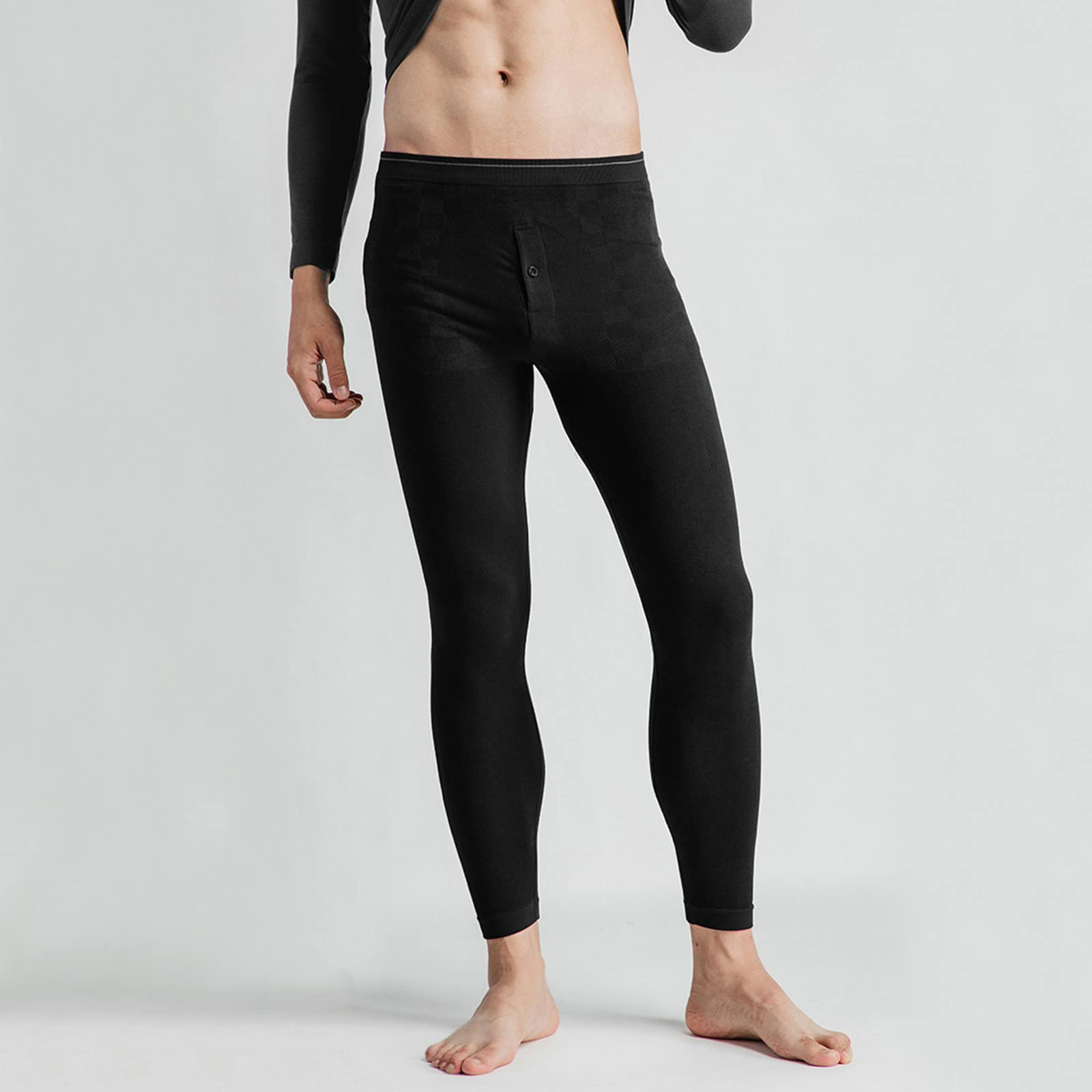 Daesar Thermounterwäsche Set Acryl, Funktionsunterwäsche Herren Skiunterwäsche One Size Königsblau Winter Thermowäsche Unterhemd + Unterhose