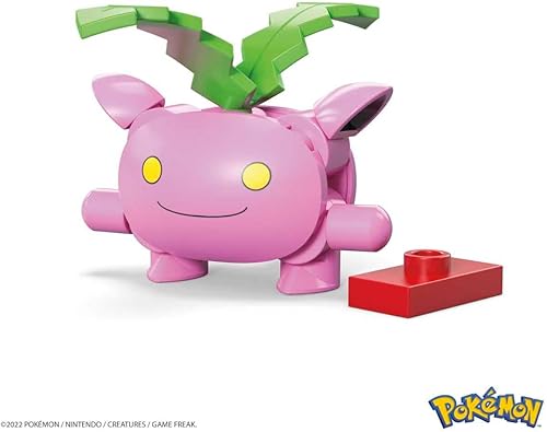 Miniatura 5 de Mega Pokemon Hoppip - Juego de construcción con 21 ladrillos y piezas compatibles y Poke Ball, juego de regalo de juguete para edades de 6 años en