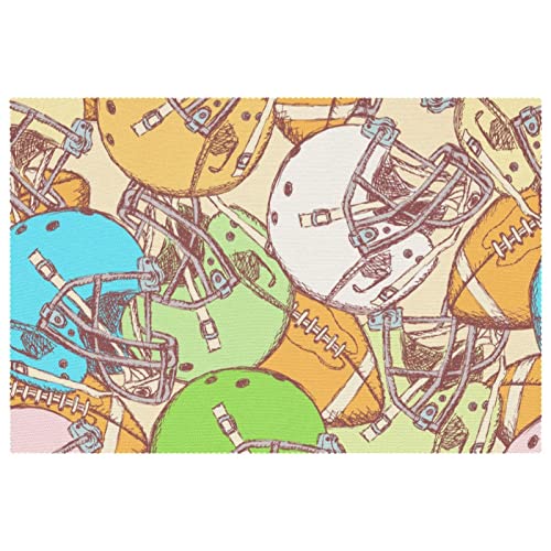 Set de 1 manteles individuales para mesa de comedor, lavable, antideslizante, para Navidad, vacaciones, cumpleaños, fiesta