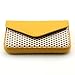 Partstock PU Leather Wallet Case with Magnetic Shut, Yellow