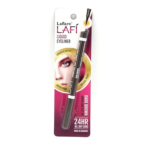 Miniatura 9 de LAFI Delineador de ojos líquido, punta de fieltro súper larga, maquillaje de larga duración, impermeable y a prueba de manchas, delineador de ojos
