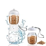 【Portátil y conveniente】: Cuerda para colgar en la parte superior y el tamaño adecuado de la botella hacen que sea fácil de transportar o poner en su bolso, perfecto para uso diario y al aire libre. El razonable diseño radiante del cuerpo del biberón hace que sea más fácil sostenerlo cuando alimentas a tu perro. El recipiente ancho hace que sea cada vez más fácil para tu perro beber agua.
