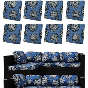 8PCS Patio Cushion Covers.Patio Furniture Couch SeatSlipcovers