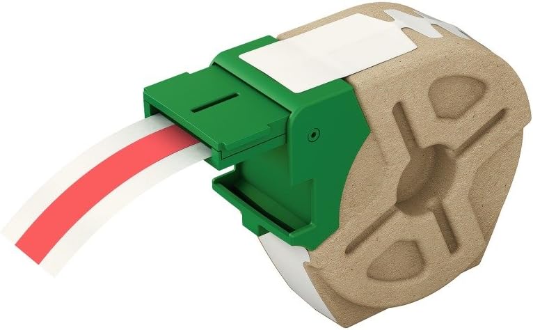 Leitz 70150025 Icon Intelligent Continuous Plastic Label Cartridge, 12 mm (W) and 10 m (L) - Red