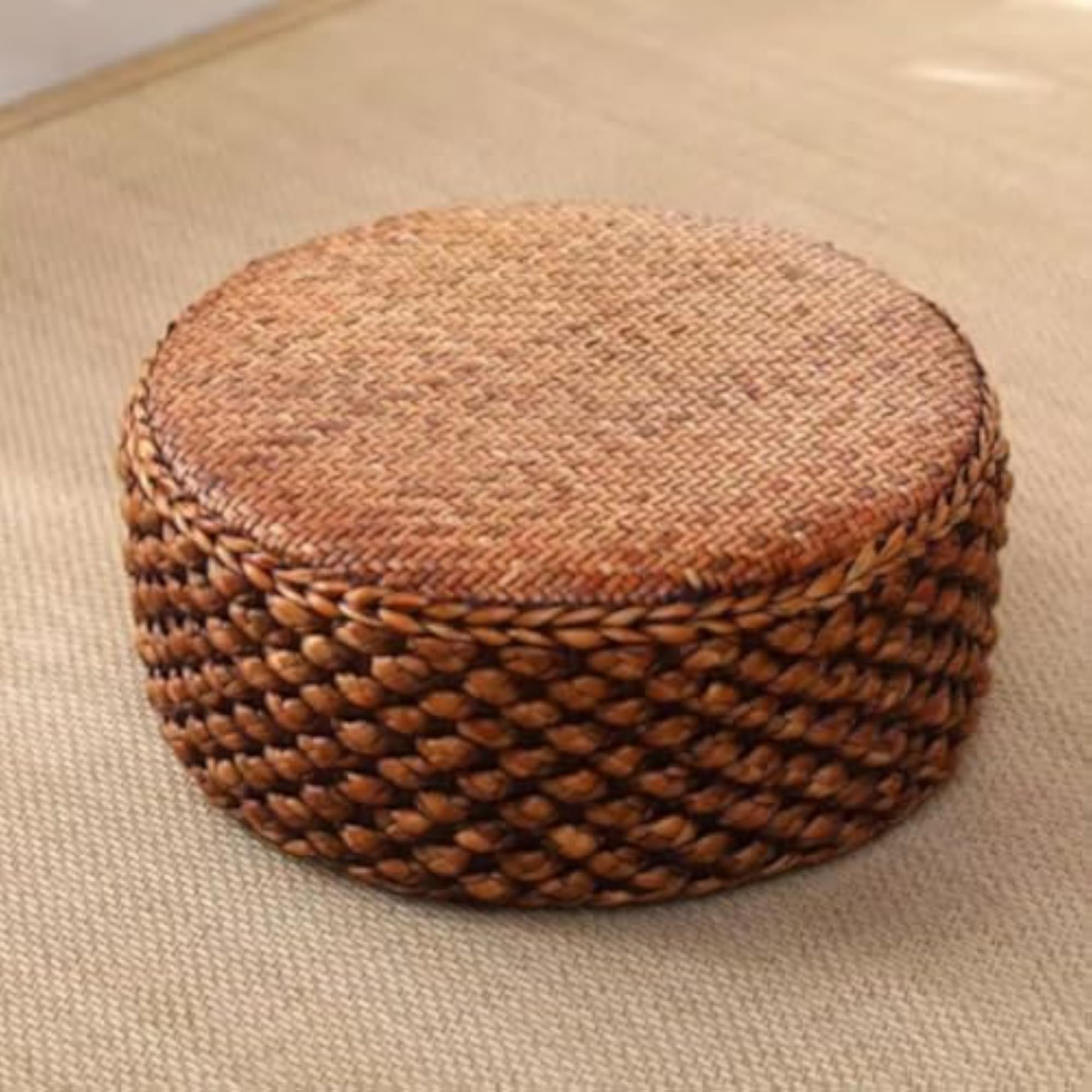 Handmade Rattan Seat Cushion for Garden Patio Teahouse
