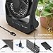 Gazeled F15 Battery Powered Fan, Long Lasting Battery Operated Fans for Camping, Portable D-Cell Desk Fan with Timer, 3 Speeds, Whisper Quiet, 180° Rotation, for Office, Bedroom, Outdoor, 5''
