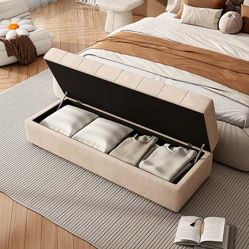 Pouf carré en bois massif haut de gamme au design marron élégant