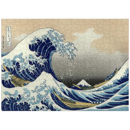 MyPuzzle The Great Wave Off Kanagawa, Katsushika Hokusai - Iconic Japanese Art - Premium 300 Piece Jigsaw Puzzle for Adults