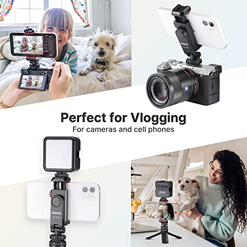 ULANZI ST-06S Phone Tripod Mount, Universal Smartphone Mount Adapter with 2 Cold Shoe, 360° Rotates Adjustable Cell Phone Clip Clamp Holder, Compatible with iPhone 17/16/15, Samsung Galaxy Cell Phones by ULANZI - Image 7