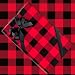 Red and Black Christmas Buffalo Plaid Holiday /Christmas Gift Wrapping Paper 16ft