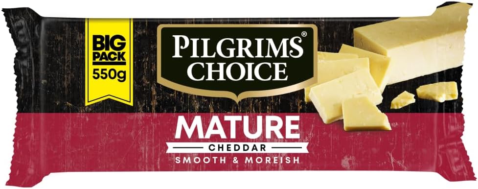 Pilgrims Choice Mature Cheddar Cheese, 550g