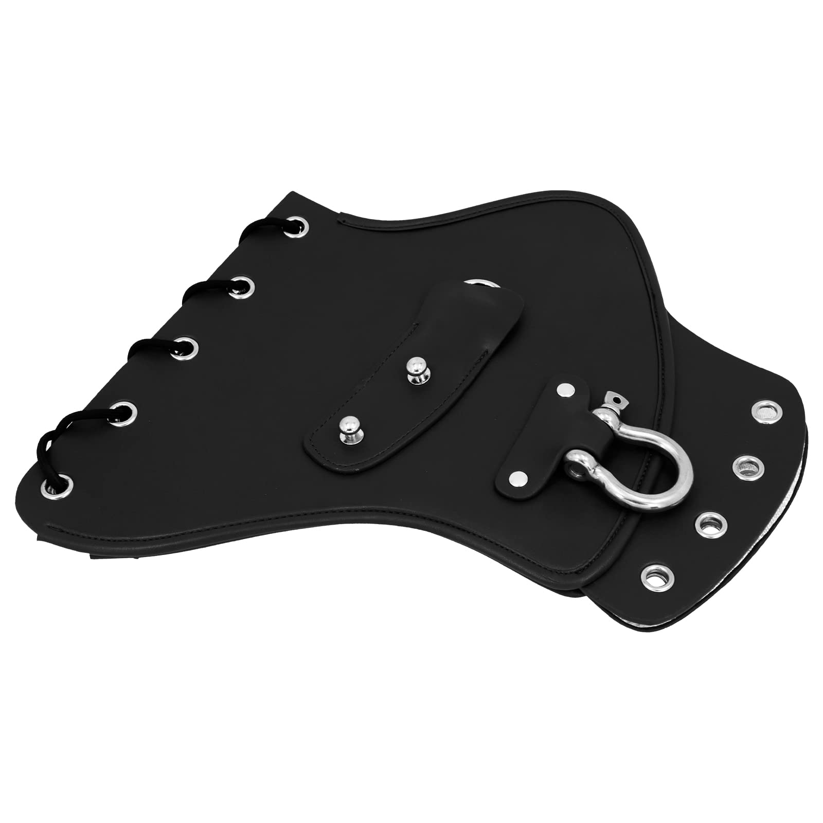 Scudo termico universale per sella moto | Deflettore laterale in pelle PU nera, adatto per moto Harley Sportster, Dyna, Softail, Touring e Yamaha, Honda, Suzuki