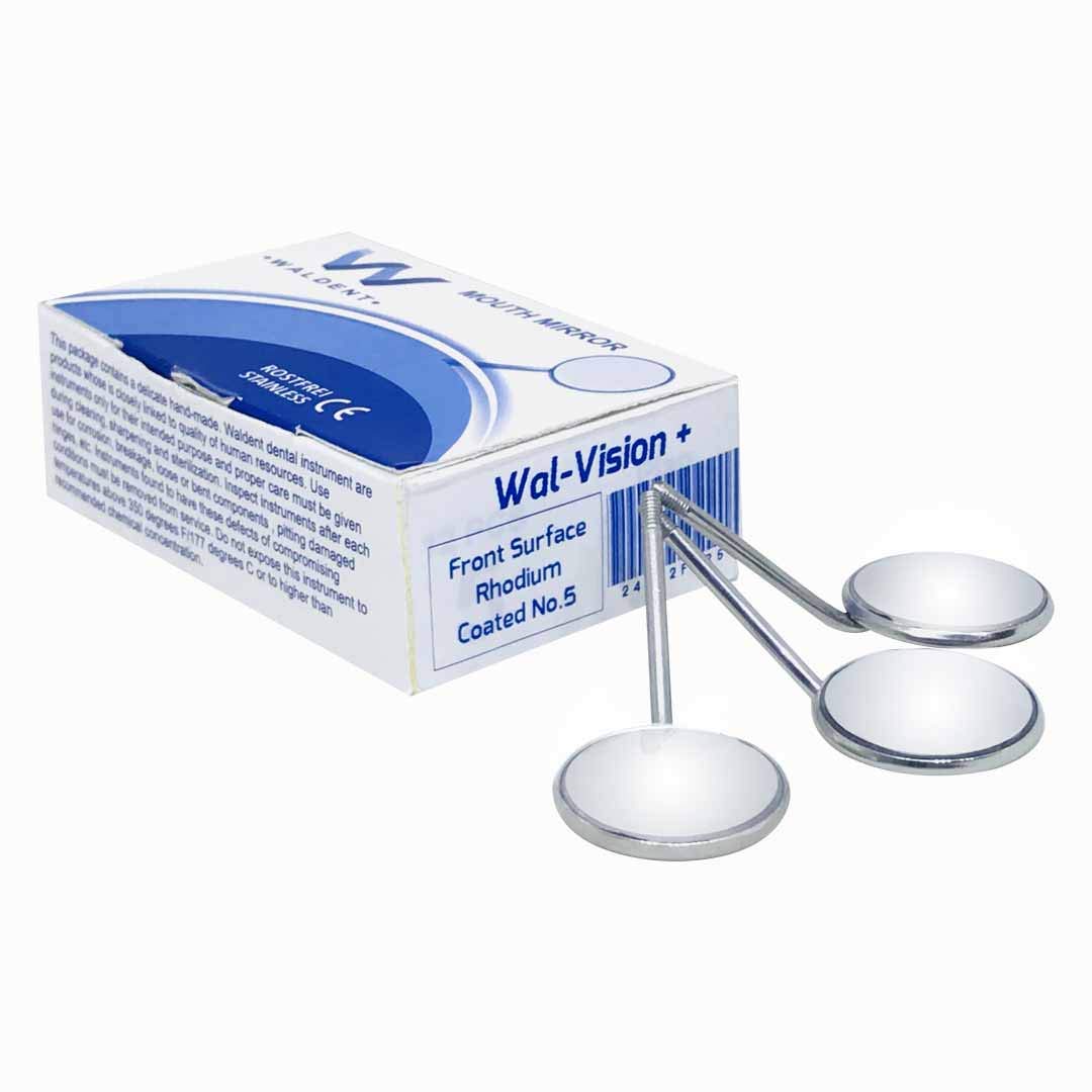Waldent Mouth Mirror Tops Front Surface Rhodium Coated No.5 Pk/12 (K13/6) | Slim Design | High Comfort | Autoclavable | Corrosion Resistant (B07NP9PXPS) Amazon Price History, Amazon Price Tracker