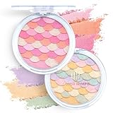 Color Nymph Powder Blush & Highlighter Makeup Set | Multi-Purpose Highlighter Palette | Highly Pigmented Soft Shimmer Face Blush Powder Palette | Vegan & Cruelty-Free, Mermaid Make up Design