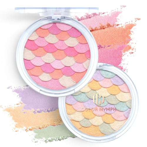 Color Nymph blush and highlighter pocket palette in pink with mermaid-inspired design — the touch-up option for a teen who already knows what she likes