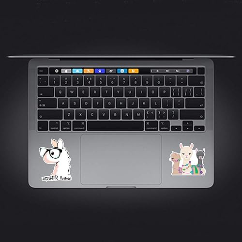 Miniatura 6 de Calcomanías de vinilo estéticas de llama para adolescentes y niñas, 50 unidades, mate, reutilizables, impermeables, lindas calcomanías de alpaca