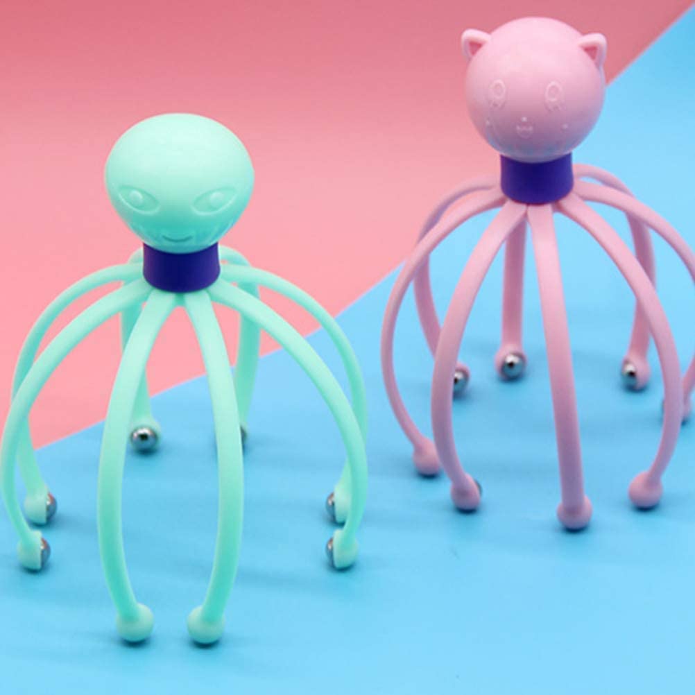 Top Select Head Scalp Massager Roller Ball Claw for Headache Stress Release Head Scratcher Relieves Stress and Tension, Flexible, Portable Scalp Massager. 1