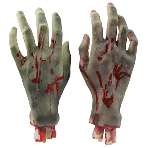 Hatop Halloween Horror Props Bloody Hand Haunted House Party Decoration
