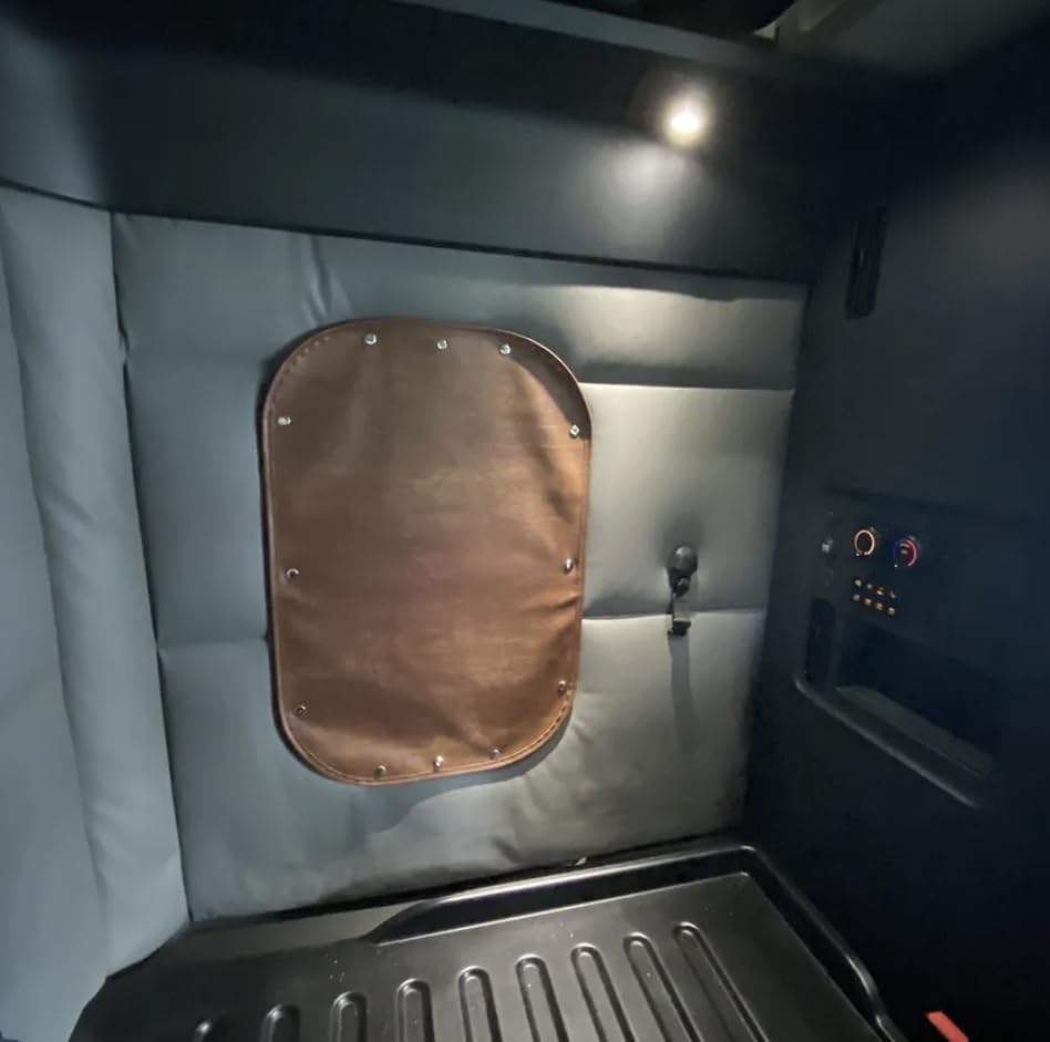 Curtain Compatible with Freightliner Cascadia Coronado Columbia Century Curtain Sleeper Window. 1 Cover for Window bunk. (Light Brown)