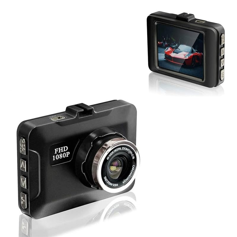 Lapras Car DVR with 2.2-Inch High-Resolution Camera Lens: Capture good video with a 170-degree angle; dash camera recorder tailored for vehicle use-image-2