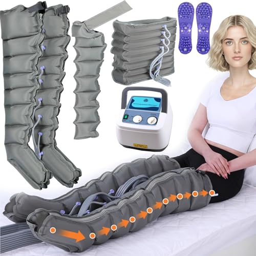 Botas De Presoterapia Piernas, Masajeador Pies Y Piernas 8 Cámaras Maquina De Presoterapia Para Casa Abdomen Y Piernas Brazos Profesional, Aparato Presoterapia Cuerpo Completo Cansadas Circulacion