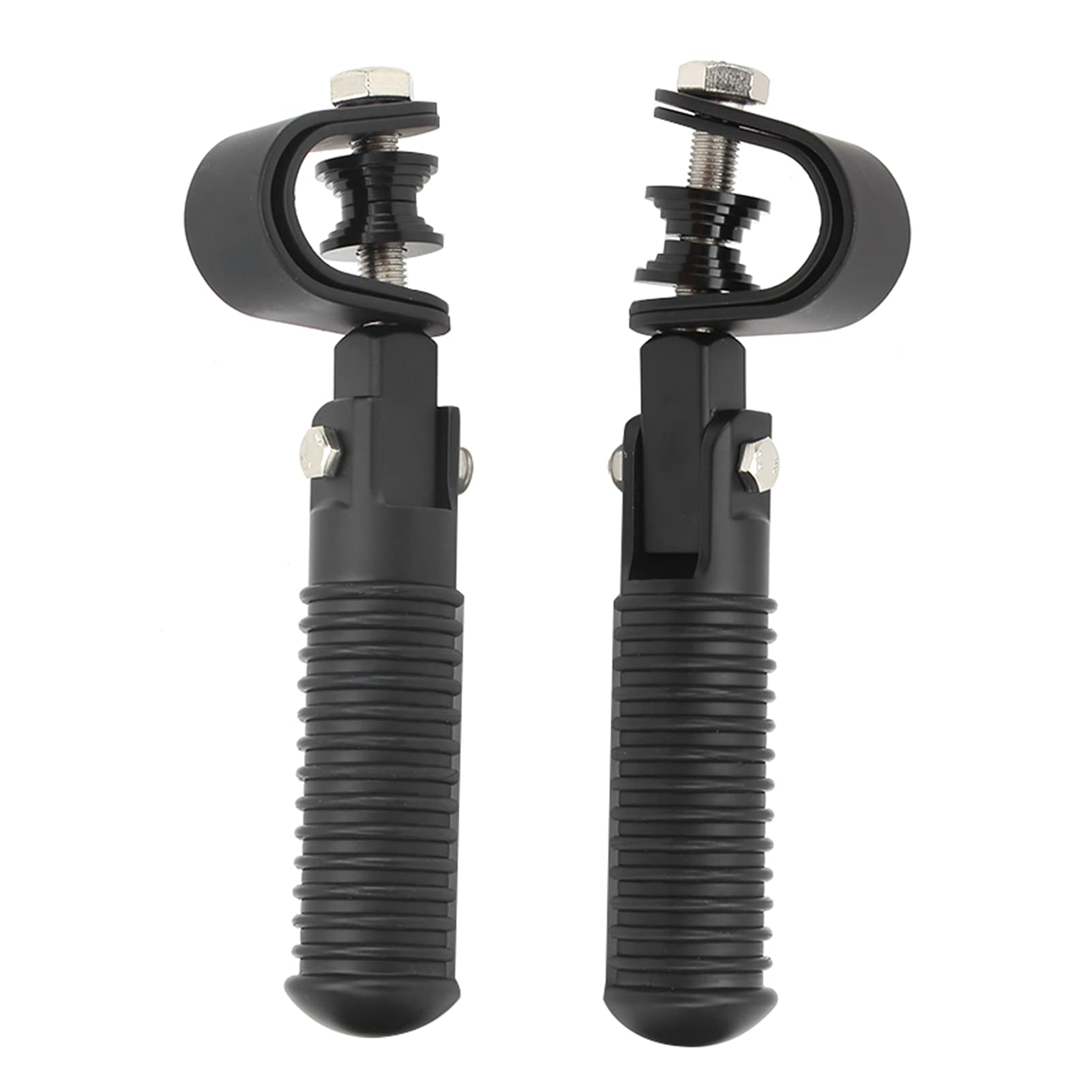 Pedane Pieghevoli Per Moto Da 1 Pollice - Supporti Per Poggiapiedi In Metallo E Gomma - Foto 6