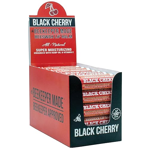 Image of Beeswax Bulk Cherry Lip Balm, 40 Count | For Men, Women, and Children. Great for Gifts, Showers, & More