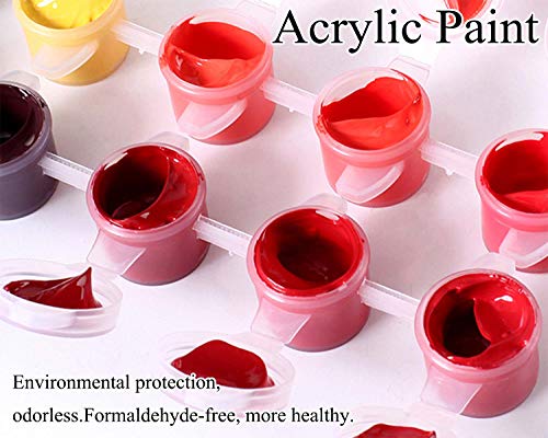 TARATH Malen Nach Zahlen Erwachsene Kinder,DIY Handgemalt Ölgemälde Kits auf Leinwand Geschenk für Freund Weihnachten Geburtstag Home Haus Deko-Ohne Rahmen 40 * 50 cm(Bunte Ballons) – Bild 6