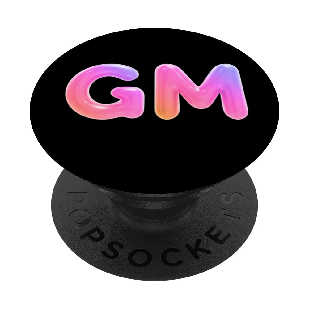 GM Guten Morgen Crypto Slogan Kryptowährung NFT Gruß PopSockets mit  austauschbarem PopGrip : Amazon.de: Elektronik & Foto