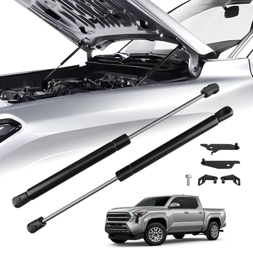TECHPICCO Hood Struts for Toyota Tacoma 2024 2025 2026+ and 4Runner 2025+ Hood Lift Support No Drill Front Gas Springs Shocks Compatible with Toyota Tacoma/4Runner Accessories