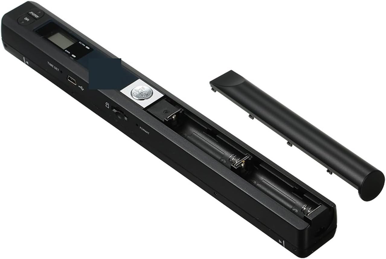 Portable Mini Scanner for Portable Documents Scanner for A4 Books JPG and PDF Format 300/600/900 DPI Visual Teaching Tool (Silver)