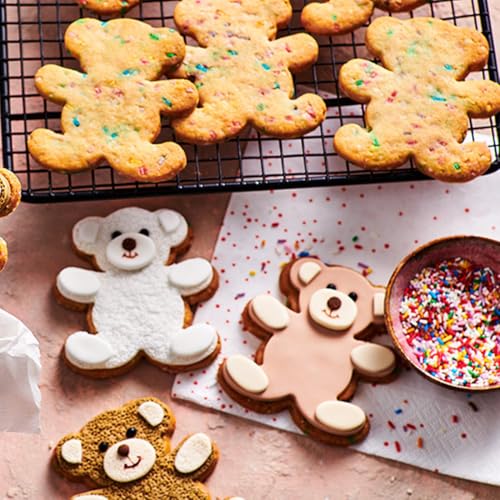 FunCakes Rollfondant Teddy Bear Brown: Einfach zu verwenden, glatt, flexibel, weich und biegsam, perfekt zum Dekorieren von Kuchen, Halal, koscher und glutenfrei, 250 g