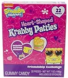 Spongebob Squarepants Valentines Day Gummy Krabby Patties and Stickers Exchange Kit, 7 Ounce