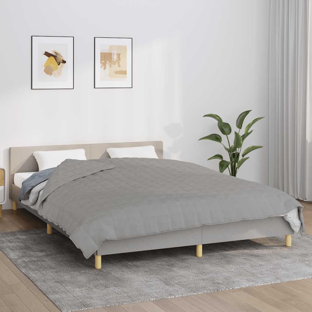 vidaXL Manta con Peso Tela Gris 200x220 cm 13 kg