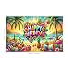 BlissYard Hawaiian Birthday Banner Tropical Party Backdrop Luau Celebration Decor Happy Birthday Sign Beach Theme Background Hawaiian Banner Tropical Backdrop for Party Hawaiian Decorations 71x43 Inch