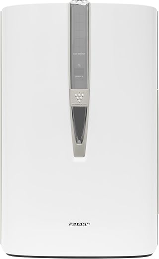 SHARP Air Purifier And Humidifier With Plasmacluster Ion Technology For Large-Sized Rooms. True HEPA Filter For Dust, Smoke, Pollen, And...