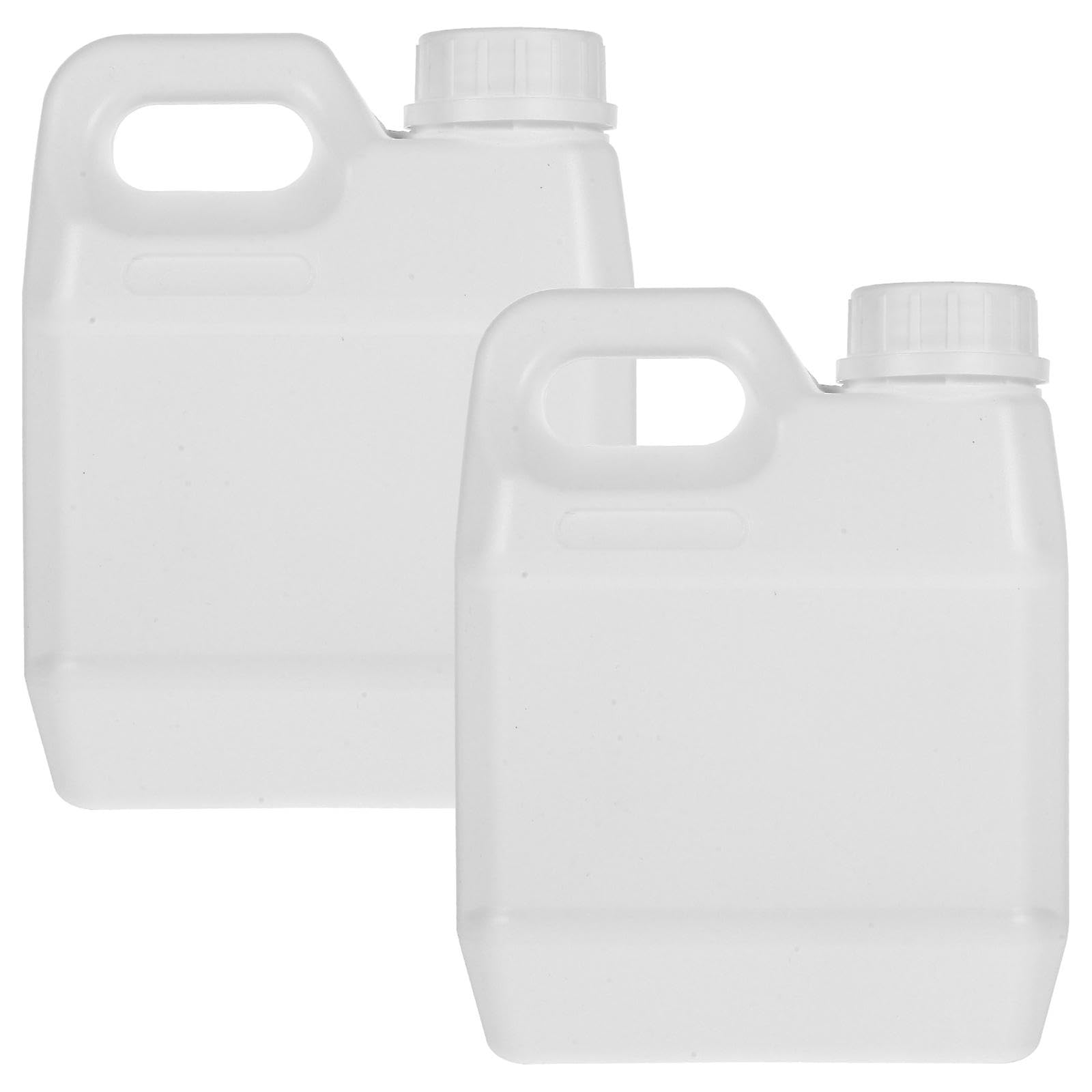 JOYHAPPST 2pcs Liquid Container Oil Storage Bottle 1L Camping Water Jug Chemical Container With Lid