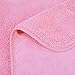 POLYTE Microfiber Quick Dry Lint Free Bath Towel, 57 x 30 in, Pack of 4 (Pink)