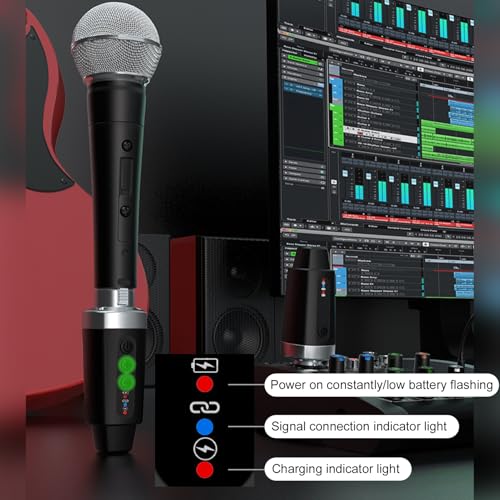 Sistema inalámbrico de micrófono LiebeWH 2.4G: transmisor y receptor XLR para micrófonos dinámicos, consolas de mezcla e instrumentos musicales (1 a 2) miniatura 5