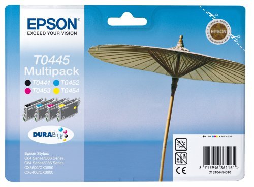OEM Brand : Epson Epson Stylus C 64 Photo Edition - Original Epson C13T04454010 / T0445 - Pack Promo (BK,C,M,Y) -
