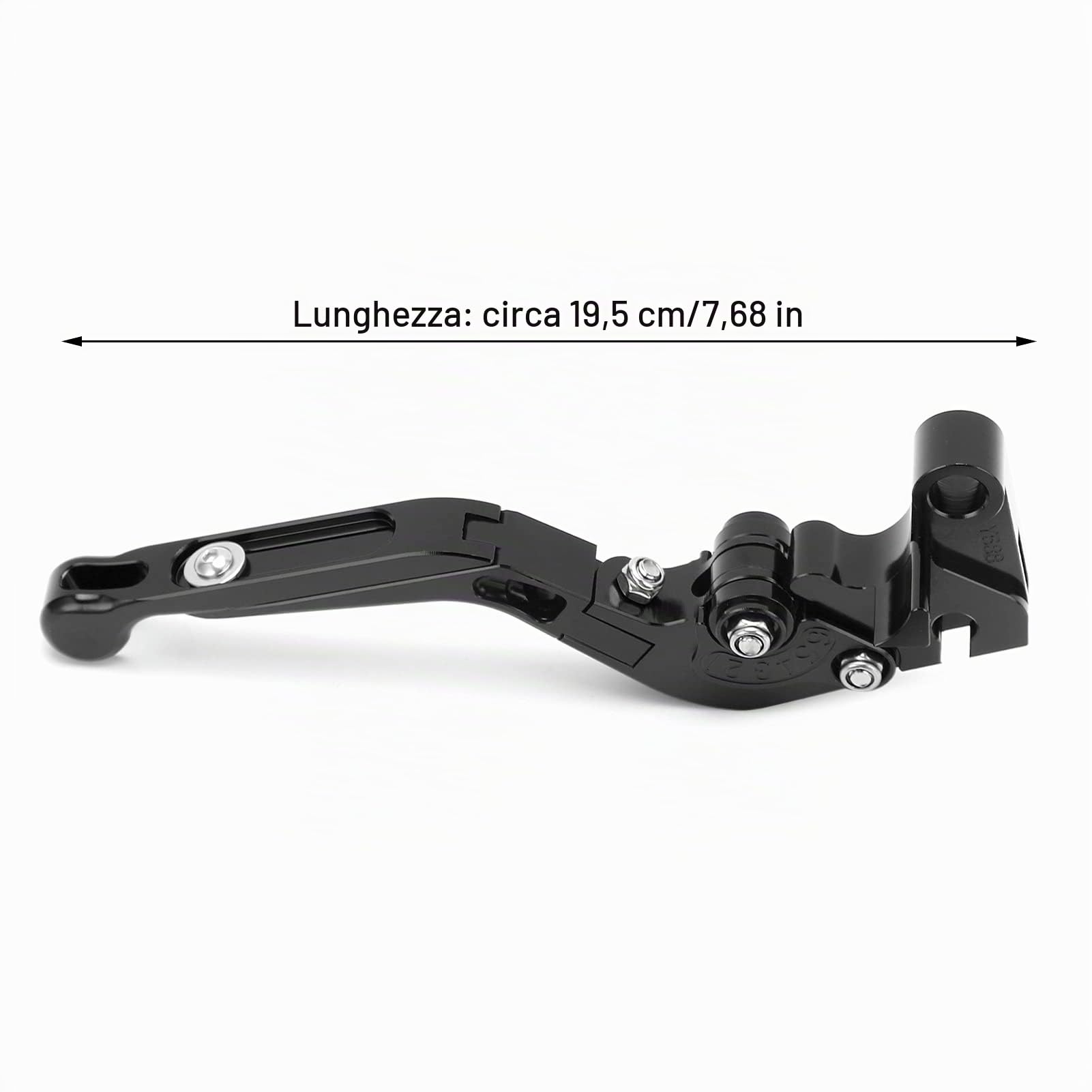 Fydun Leva Frizione Freno Moto, 1 Paio Sinistra e Destra Maniglie Freno Regolabili Lega di Alluminio Accessorio Moto per XJ6 DIVERSIONE FJ MT FZ FZ6R(Nero)