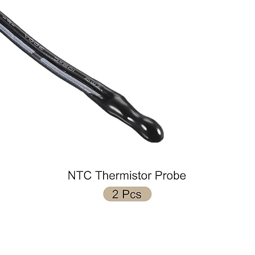 Miniatura 5 de Rebower Sonda de termistor NTC 5K de 1.3 pies impermeable epoxi sensor de temperatura, para transmisor digital de temperatura - 2 piezas